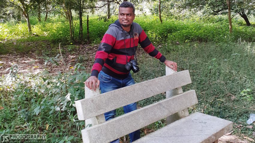 Ranganathittu Bird Sanctuary - Posing inside the walk path